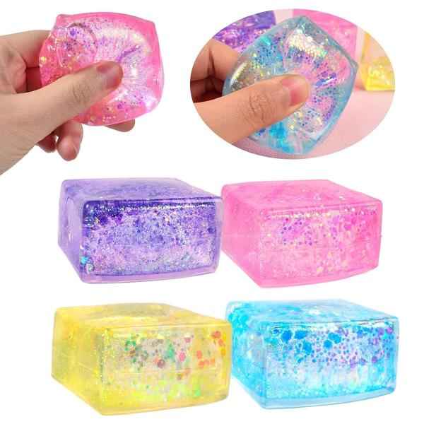 Rektangulær Klemmeleke Glitter