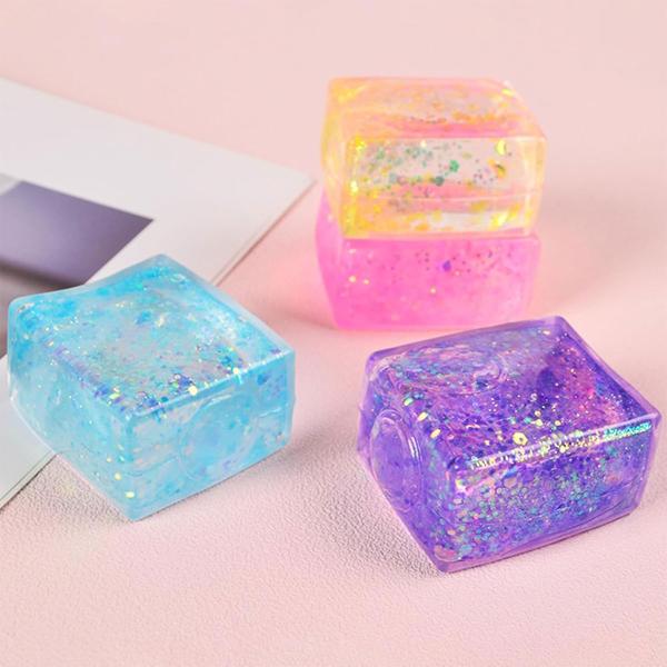 Rektangulær Klemmeleke Glitter
