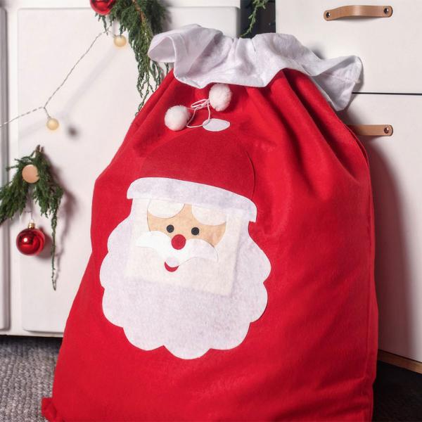 Julenisse Julegavesekk Rød