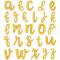 Bokstavballonger Script Gull