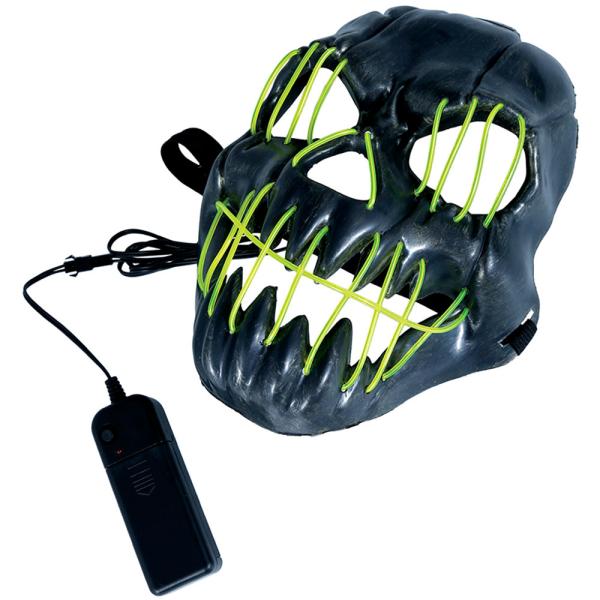 Smilende LED Maske Grønn