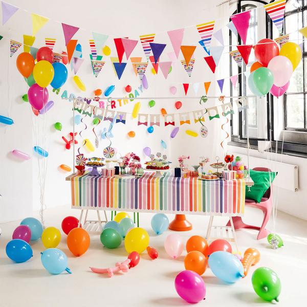 Figurballonger Dyr Fargemix Matt 6-pakning