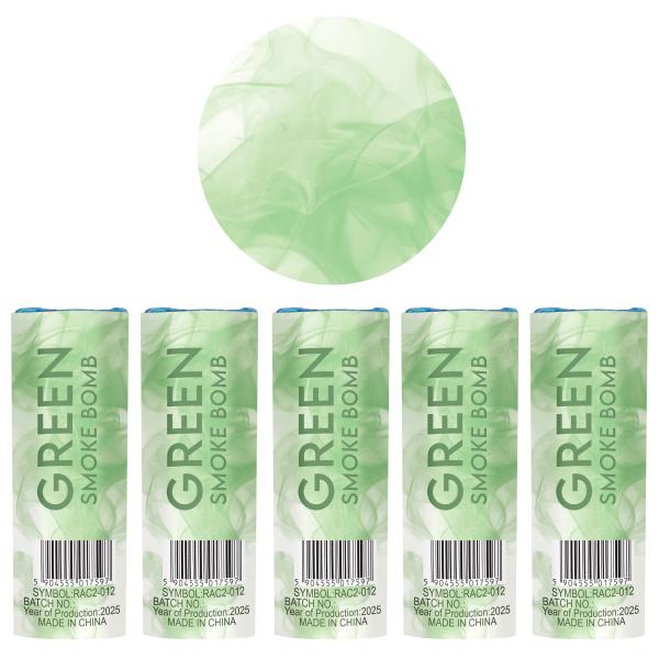 Grønne Røykbomber 5-pakning