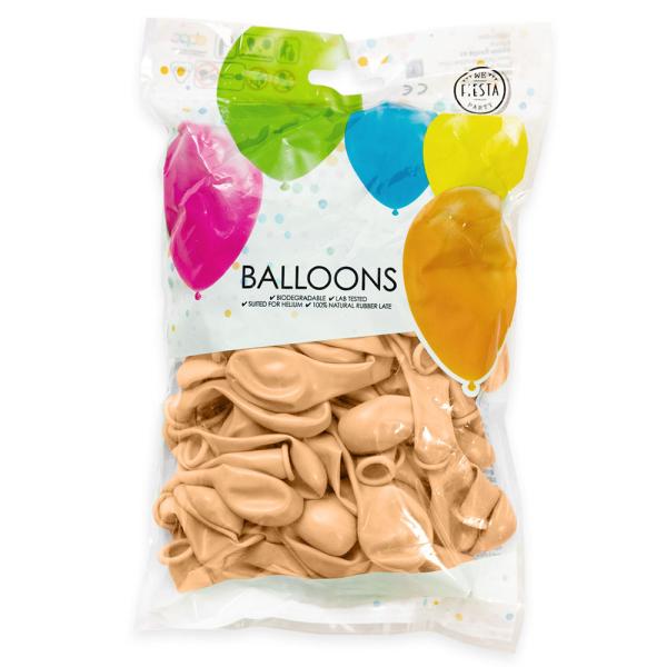 Beige Miniballonger Nude 100-pakning