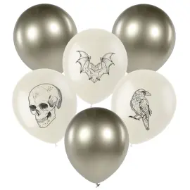 Halloween Latexballonger Mix 6-pakning