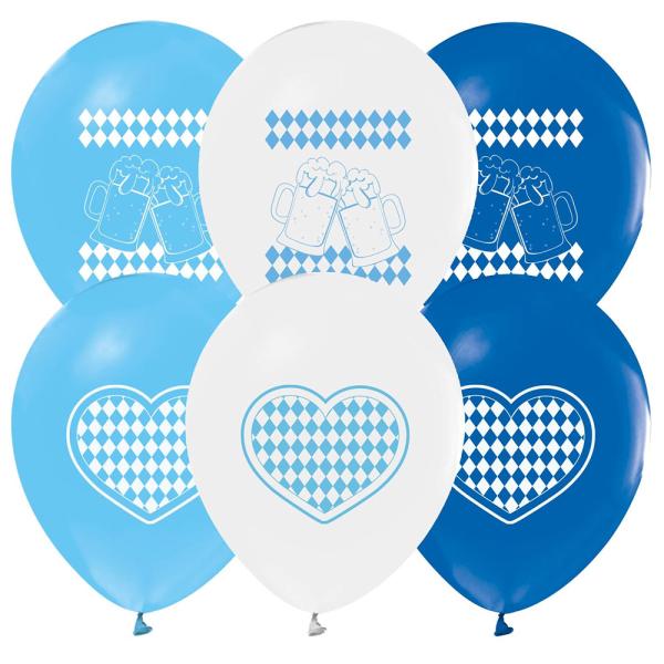 Oktoberfest Ballonger Blå/Hvit 8-pakning