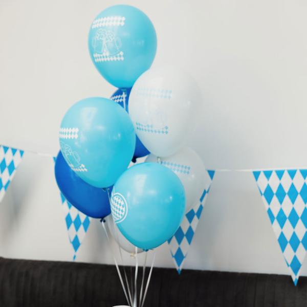 Oktoberfest Ballonger Blå/Hvit 8-pakning
