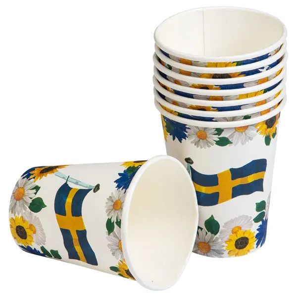 Svensk Flagg Pappkopper