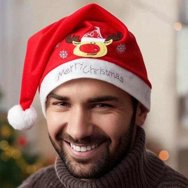 Merry Christmas Nisselue med Reinsdyr