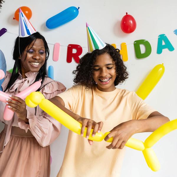 Figurballonger Fargemix Matt 5 cm