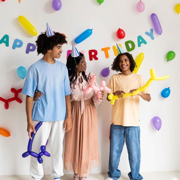 Figurballonger Fargemix Matt 5 cm