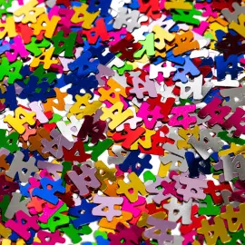 Flerfarget Konfetti 14 &aring;r