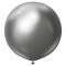 Grå Store Chrome Latexballonger Space Grey