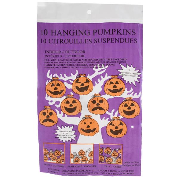 Halloween Gresskar Poser 10-pakning