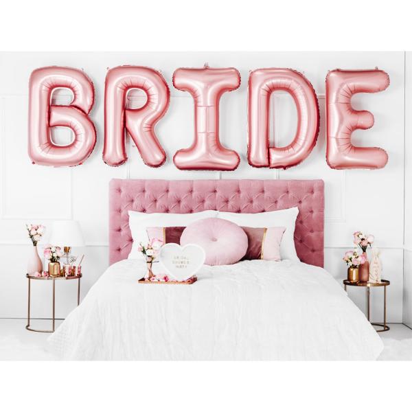 Bride Bokstavballonger Rosegull