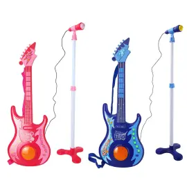 Elektronisk Lekegitar med Mikrofon