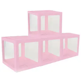 Esker Gjennomsiktig/Rosa 4-pakning