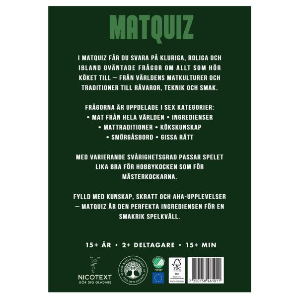 Spørrespill Matquiz