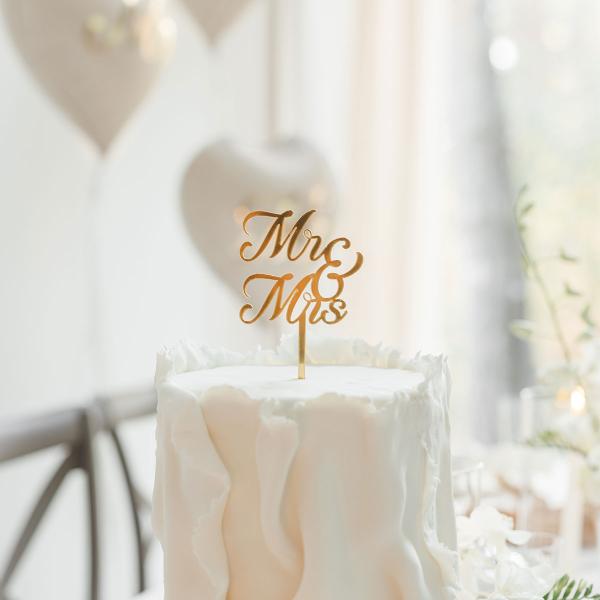 Mr & Mrs Cake Topper Gull