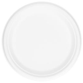 Bagasse Tallerkener Hvit 24 cm 50-pakning