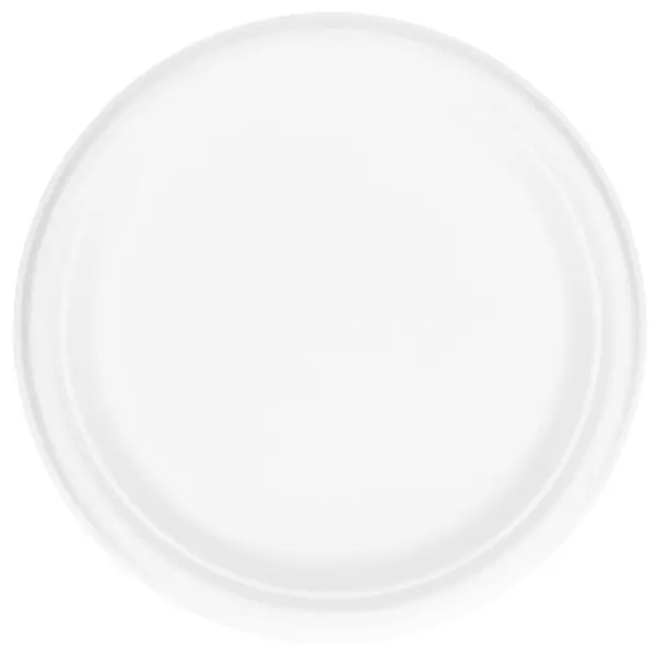 Bagasse Tallerkener Hvit 24 cm 50-pakning