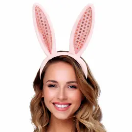 Kanin&oslash;rer H&aring;rb&oslash;yle med Paljetter Rosa