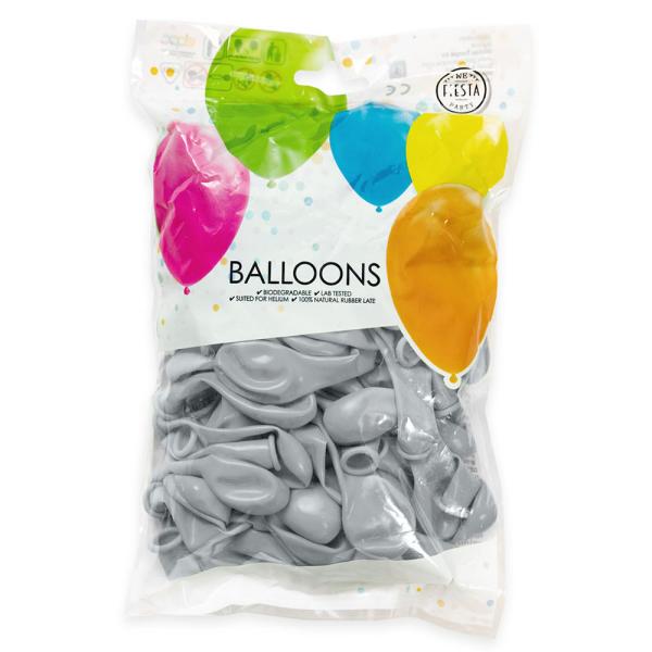Grå Miniballonger Cool Grey 100-pakning