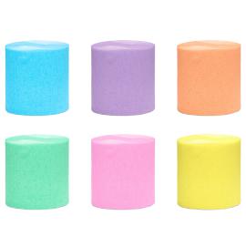 Kreppapir Pastell Fargemix 6-pakning
