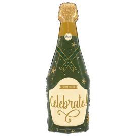 Folieballong Champagneflaske Celebrate!