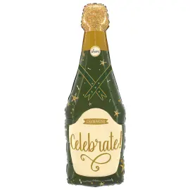Folieballong Champagneflaske Celebrate!