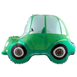 Folieballong Bil Gr&oslash;nn 68 x 45 cm