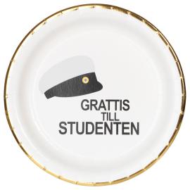 Pappasjetter Studentlue 18 cm 8-pakning