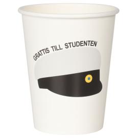 Pappkopper Studentlue 25 cl 8-pakning