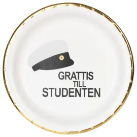 Pappasjetter Studentlue 18 cm 8-pakning