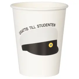 Pappkopper Studentlue 25 cl 8-pakning