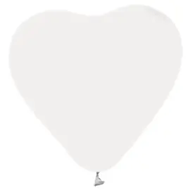 Hjerteformede Ballonger Hvite
