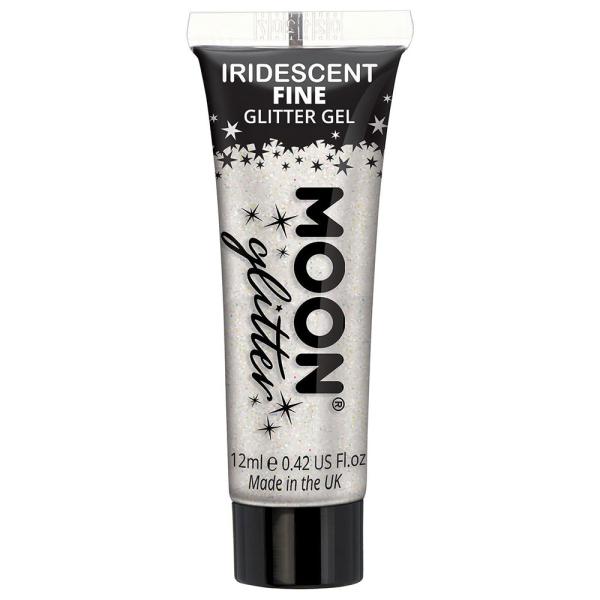 Moon Glitter Iriserende Glitter Gel Hvit