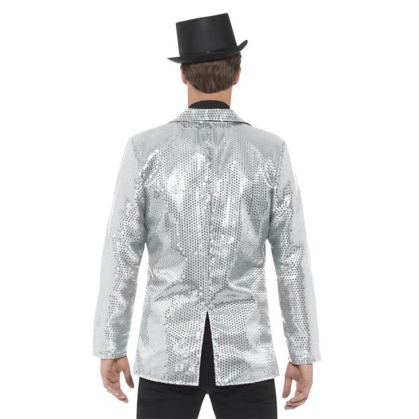 Blazer med Paljetter Sølv