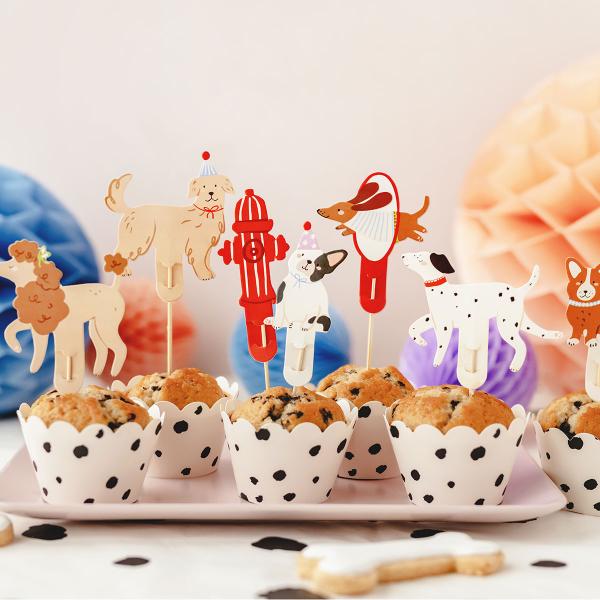 Cake Toppers Hundefest 7-pakning
