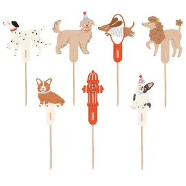 Cake Toppers Hundefest 7-pakning