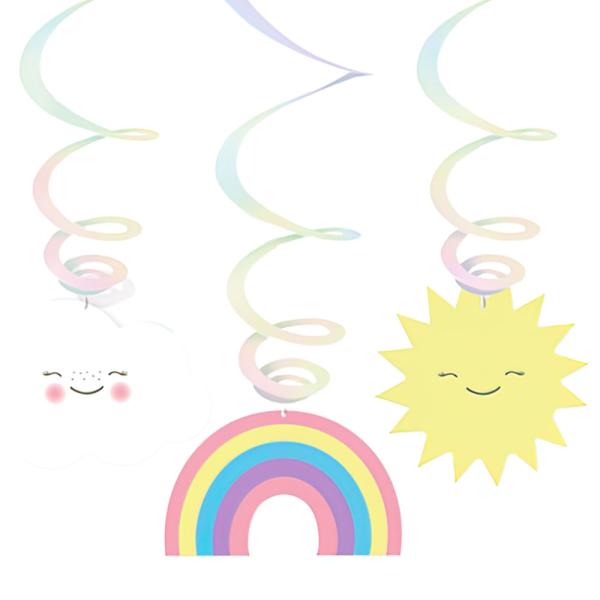Regnbue Hengende Swirls