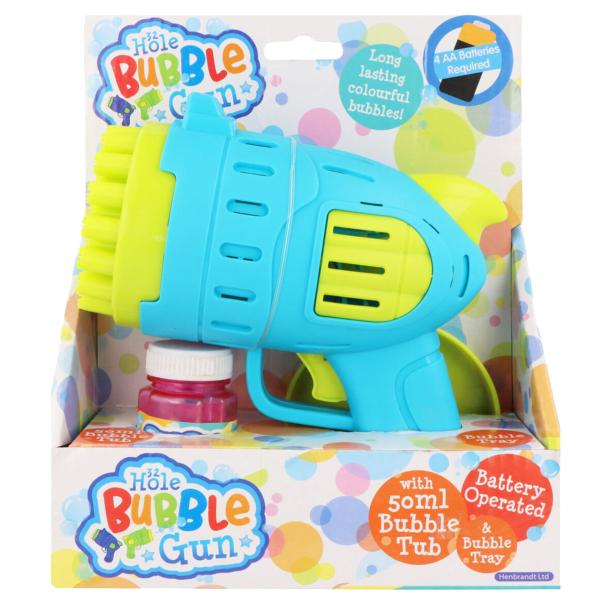 LED Såpeboblepistol 32 Hull 50 ml 17 cm