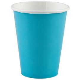 Pappkopper Karibisk Blå 25 cl 8-pakning