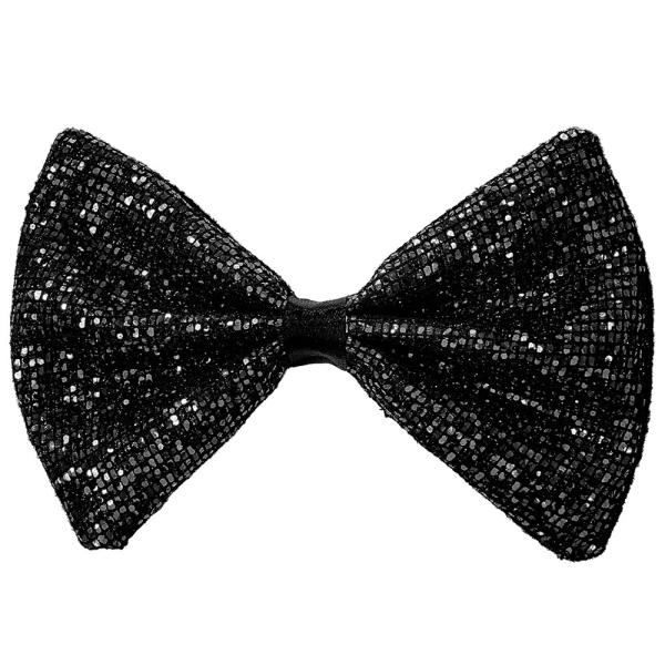 Glitter Sløyfe Svart