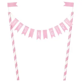 Kakepynt It's A Girl Flaggirlander