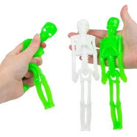 Selvlysende Stretchy Skjelett Leke 7,5 cm