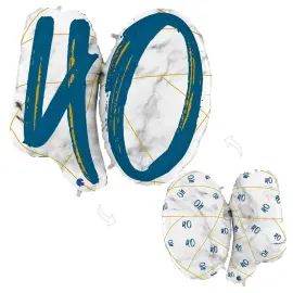 Marble 40 Holografisk Tallballong M&oslash;rkebl&aring;