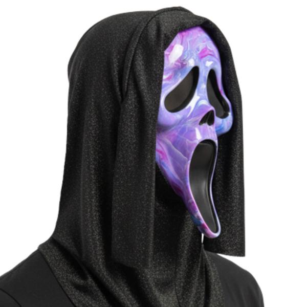 Ghostface Maske Marmorert Lilla