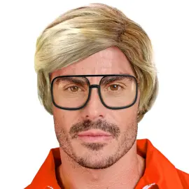 Kort Parykk med Sideskill Blond