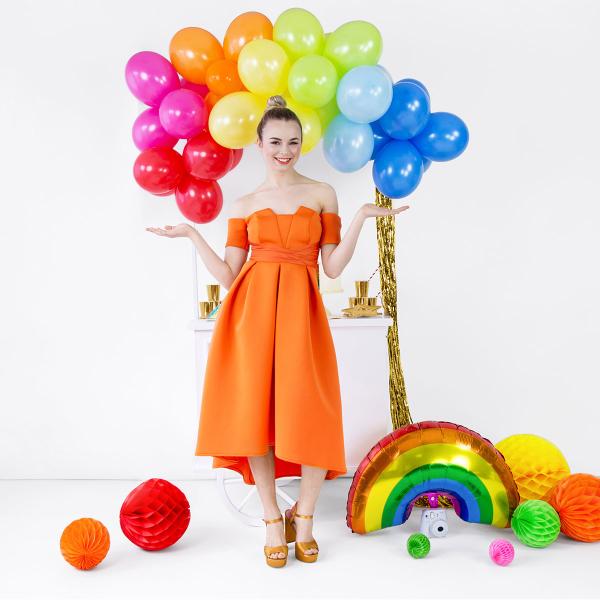 Hengende Honeycomb Oransje 20 cm